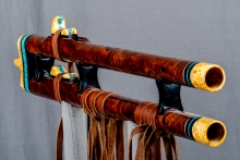 Redwood Burl Native American Flute, Minor, Mid A-4, #N3Ka (8)